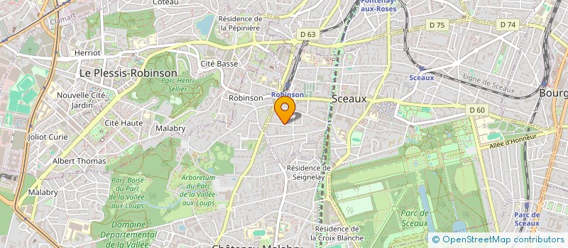 localisation de l'entreprise IMMOBILIERE MOUNIE MANOM à SCEAUX
