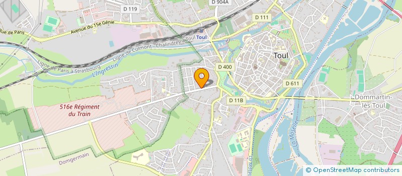 localisation de l'entreprise IMMOBILIERE MOUROT  DOMMARTIN-LES-TOUL