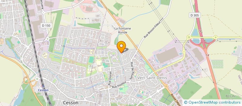 localisation de l'entreprise IMMOBILIERE MP77  VERT-SAINT-DENIS