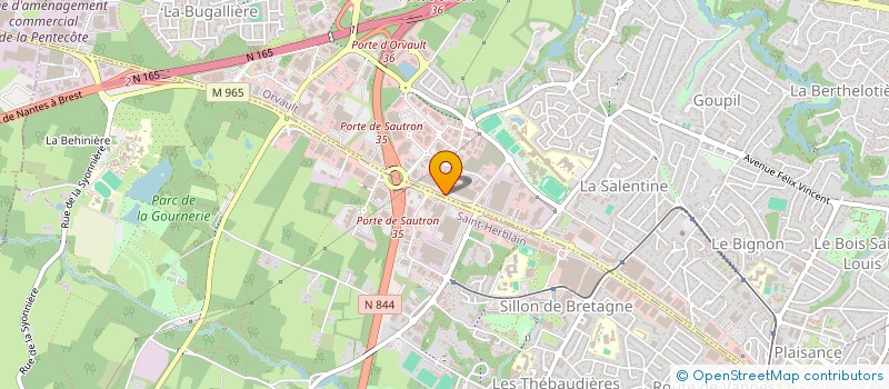 localisation de l'entreprise IMMOBILIERE NLF à ORVAULT
