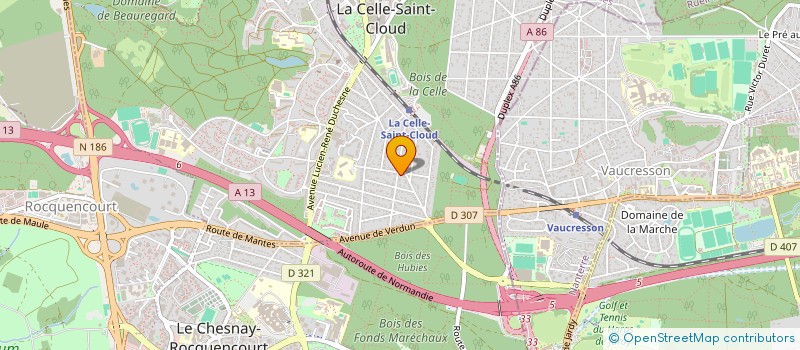 localisation de l'entreprise IMMOBILIERE ODL 95  LA CELLE-SAINT-CLOUD