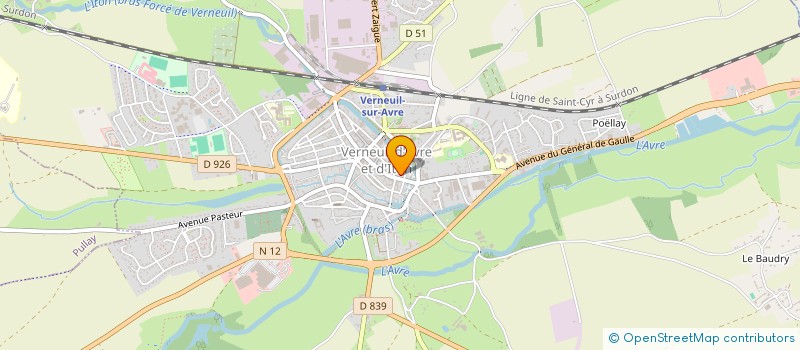 localisation de l'entreprise IMMOBILIERE PALAIS DE LA POMME D'OR  VERNEUIL D'AVRE ET D'ITON