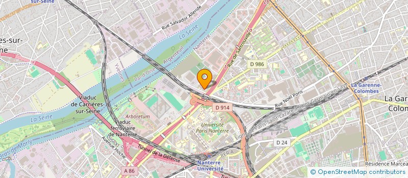 localisation de l'entreprise IMMOBILIERE PARAGON FRANCE  NANTERRE