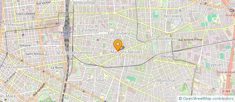 localisation de l'entreprise IMMOBILIERE PARIS LYON à LYON