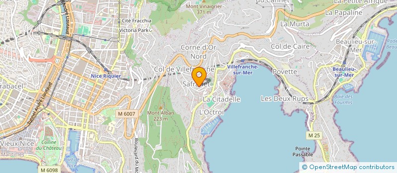 localisation de l'entreprise IMMOBILIERE PAULIBER à VILLEFRANCHE-SUR-MER