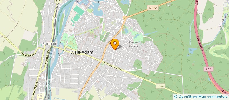 localisation de l'entreprise IMMOBILIERE PEREIRA  L'ISLE-ADAM