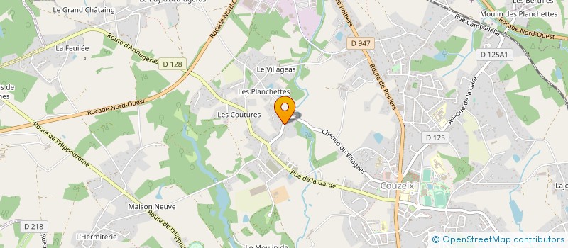 localisation de l'entreprise IMMOBILIERE PERRIER II à COUZEIX