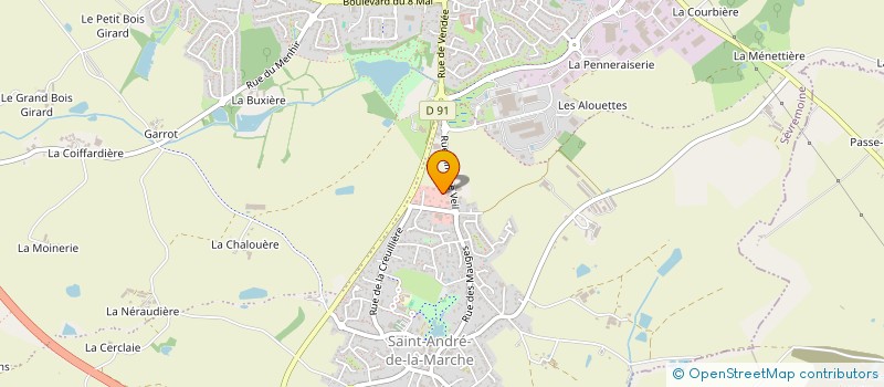 localisation de l'entreprise IMMOBILIERE PESTEL à SEVREMOINE