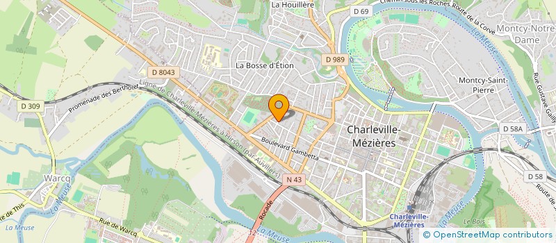 localisation de l'entreprise IMMOBILIERE PIER ET BRIQUE  CHARLEVILLE-MEZIERES