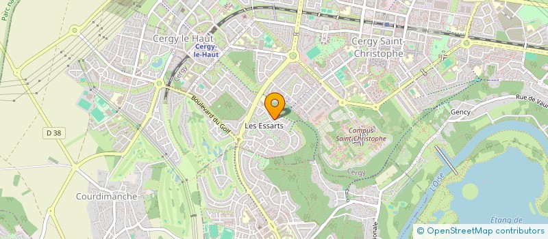 localisation de l'entreprise IMMOBILIERE PLAISIR  CERGY