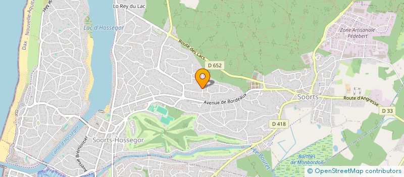 localisation de l'entreprise IMMOBILIERE PORCHEFONTAINE à SOORTS-HOSSEGOR