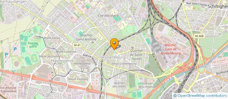 localisation de l'entreprise IMMOBILIERE PROVINCE D'ALSACE  STRASBOURG