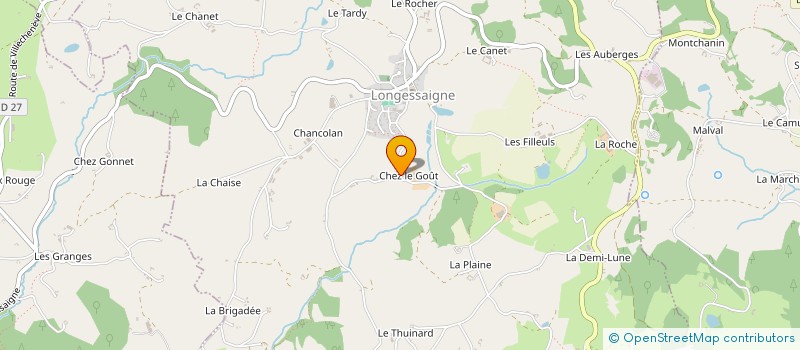 localisation de l'entreprise IMMOBILIERE RAMPON  LONGESSAIGNE