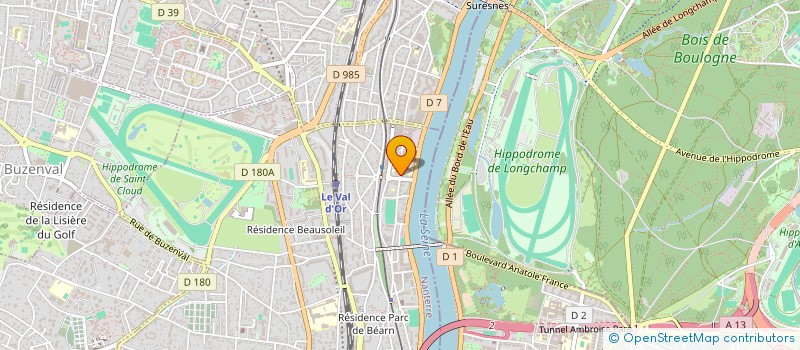localisation de l'entreprise IMMOBILIERE REGNIER & MARTINS à SAINT-CLOUD