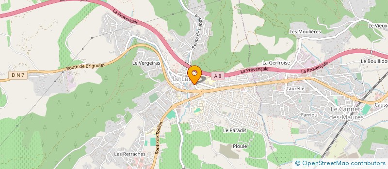 localisation de l'entreprise IMMOBILIERE REUNIE  LE LUC