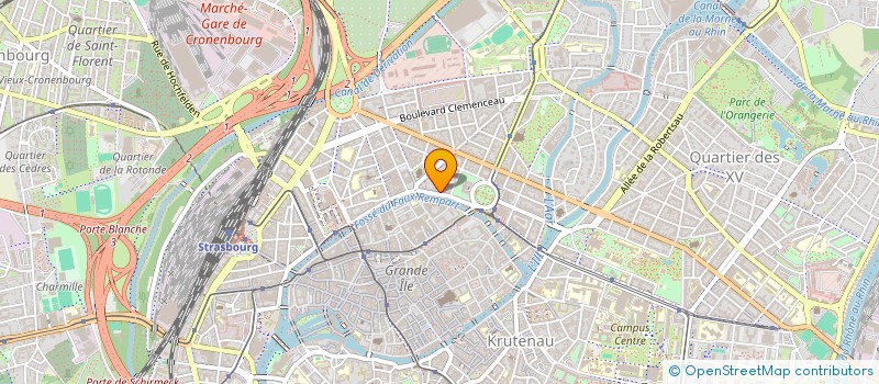 localisation de l'entreprise IMMOBILIERE RHIN-VOSGES à STRASBOURG