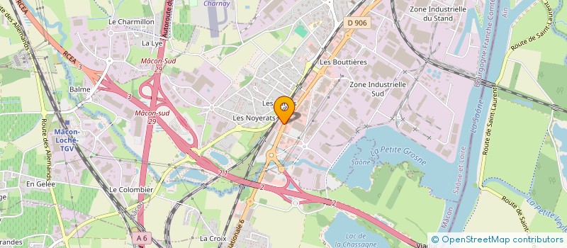 localisation de l'entreprise IMMOBILIERE RION-BRIDAY à MACON