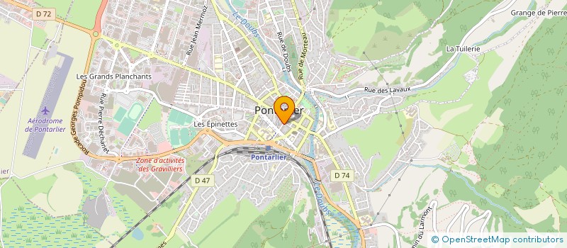 localisation de l'entreprise IMMOBILIERE ROBBE à PONTARLIER