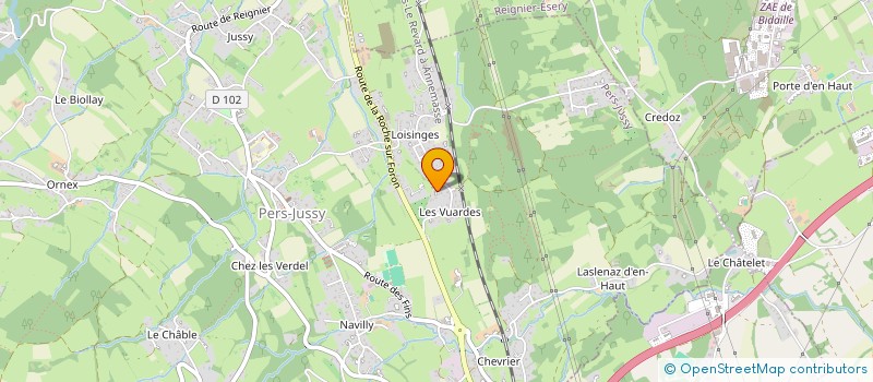 localisation de l'entreprise IMMOBILIERE ROBIN 90  PERS-JUSSY