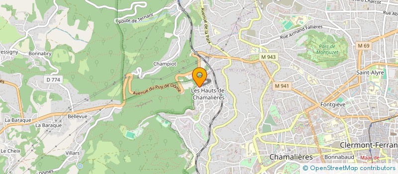 localisation de l'entreprise IMMOBILIERE ROCHARD  CHAMALIERES