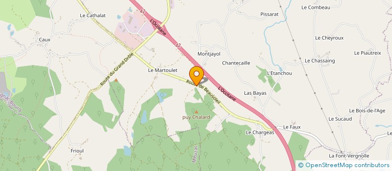 localisation de l'entreprise IMMOBILIERE RONZAUD  SAINT-GERMAIN-LES-BELLES