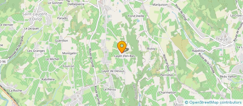 localisation de l'entreprise IMMOBILIERE ROURE  VAL D'OINGT