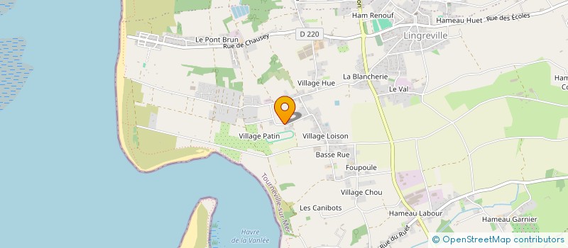 localisation de l'entreprise IMMOBILIERE S.D.  TOURNEVILLE-SUR-MER