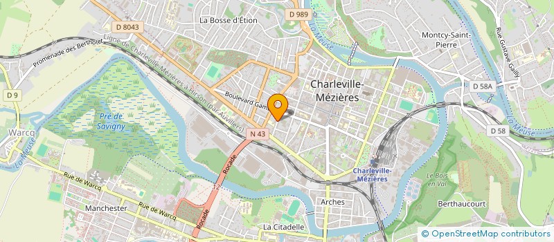 localisation de l'entreprise IMMOBILIERE SAINT EUSTACHE  CHARLEVILLE-MEZIERES