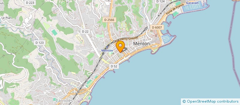 localisation de l'entreprise IMMOBILIERE SAINT-GEORGES à MENTON