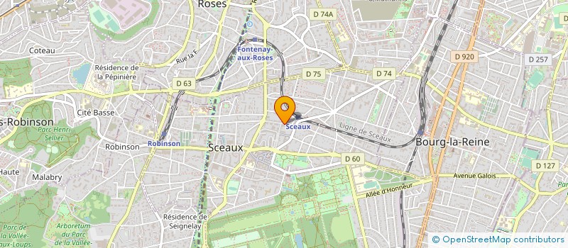 localisation de l'entreprise IMMOBILIERE SAINT HONORE TRANSACTION à SCEAUX