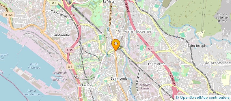 localisation de l'entreprise IMMOBILIERE SAINT LOUIS à MARSEILLE