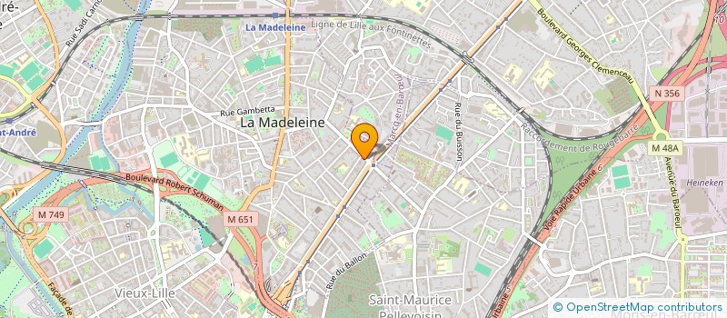 localisation de l'entreprise IMMOBILIERE SAINT MAUR à LA MADELEINE