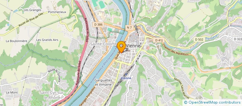 localisation de l'entreprise IMMOBILIERE SAINT MAURICE  VIENNE