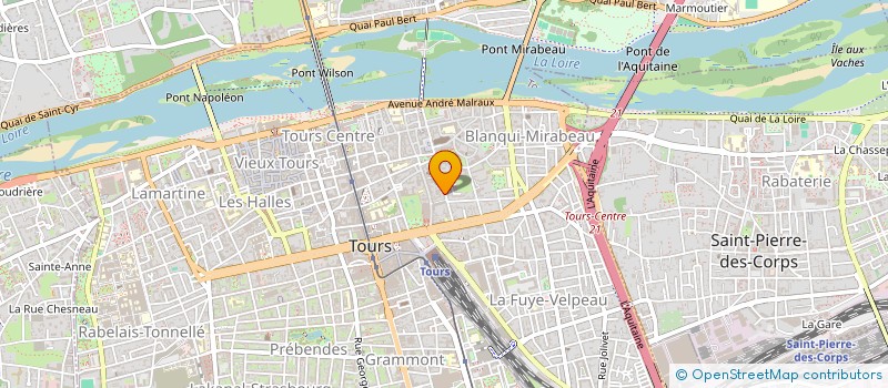 localisation de l'entreprise IMMOBILIERE SAINT PIERRE DE TOURAINE à TOURS
