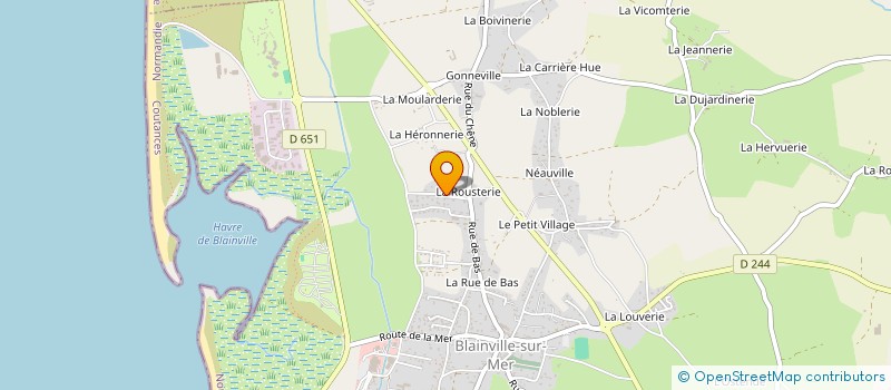 localisation de l'entreprise IMMOBILIERE SANTE NORMANDIE  BLAINVILLE-SUR-MER