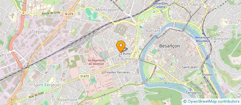 localisation de l'entreprise IMMOBILIERE SAVOISIENNE à BESANCON