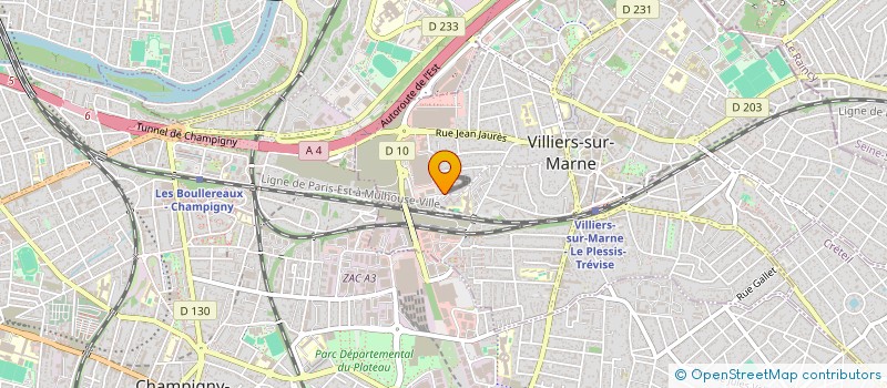 localisation de l'entreprise IMMOBILIERE SEVISA  VILLIERS-SUR-MARNE