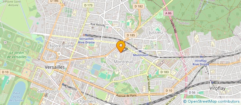 localisation de l'entreprise IMMOBILIERE SFD à VERSAILLES