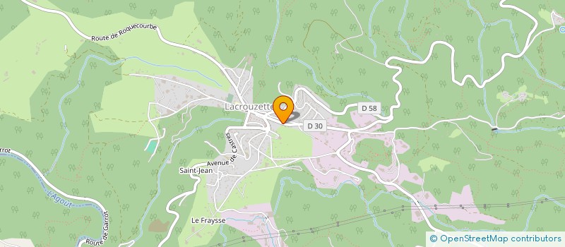 localisation de l'entreprise IMMOBILIERE SIDOBRE  LACROUZETTE