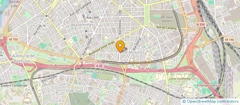 localisation de l'entreprise IMMOBILIERE SOLIDAIRE DE LILLE  LILLE