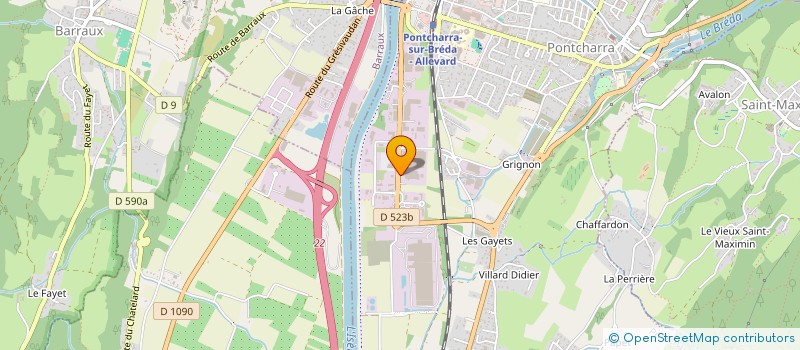 localisation de l'entreprise IMMOBILIERE SOPARO  PONTCHARRA