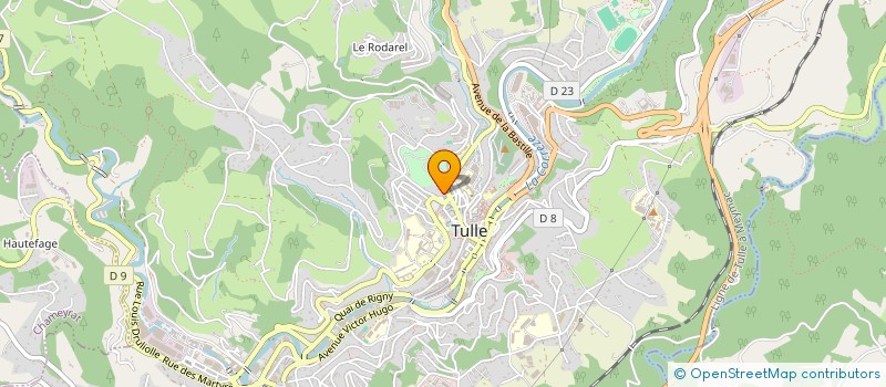 localisation de l'entreprise IMMOBILIERE ST BERNARD  TULLE