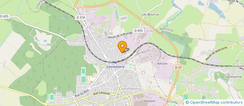 localisation de l'entreprise IMMOBILIERE ST REMY  COMMENTRY