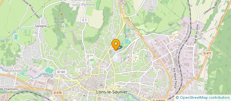 localisation de l'entreprise IMMOBILIERE TANIS 1993  LONS-LE-SAUNIER