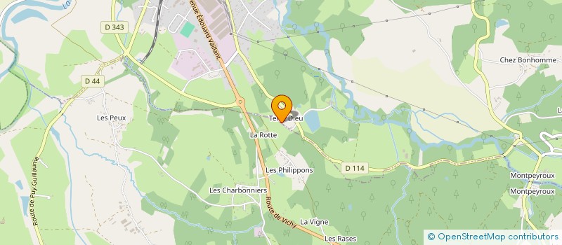 localisation de l'entreprise IMMOBILIERE TERRE DIEU  PUY-GUILLAUME