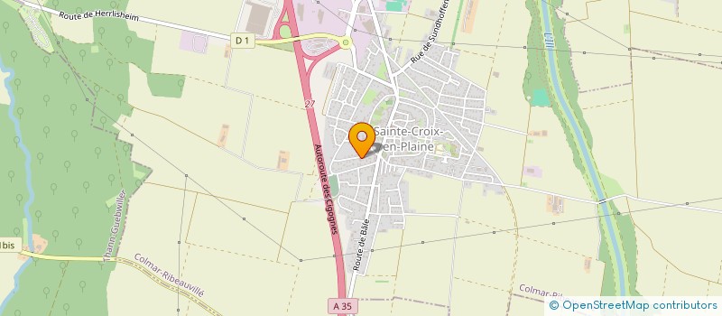 localisation de l'entreprise IMMOBILIERE TILE  SAINTE-CROIX-EN-PLAINE