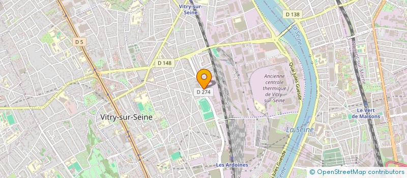 localisation de l'entreprise IMMOBILIERE TOLAU  VITRY-SUR-SEINE