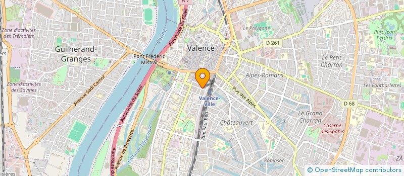 localisation de l'entreprise IMMOBILIERE TOQUE à VALENCE