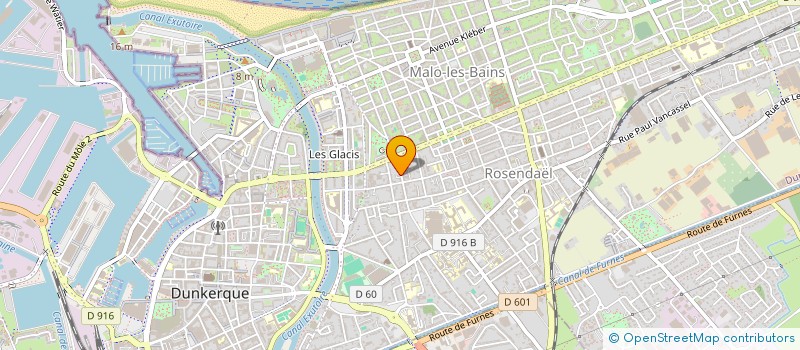 localisation de l'entreprise IMMOBILIERE TOUSSAINT à DUNKERQUE