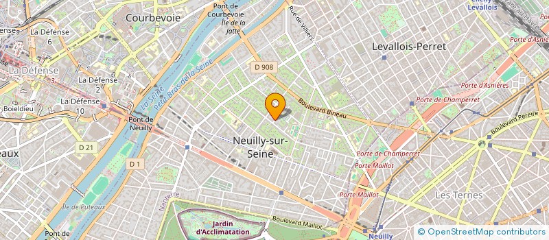 localisation de l'entreprise IMMOBILIERE TRIO BLEU à NEUILLY-SUR-SEINE